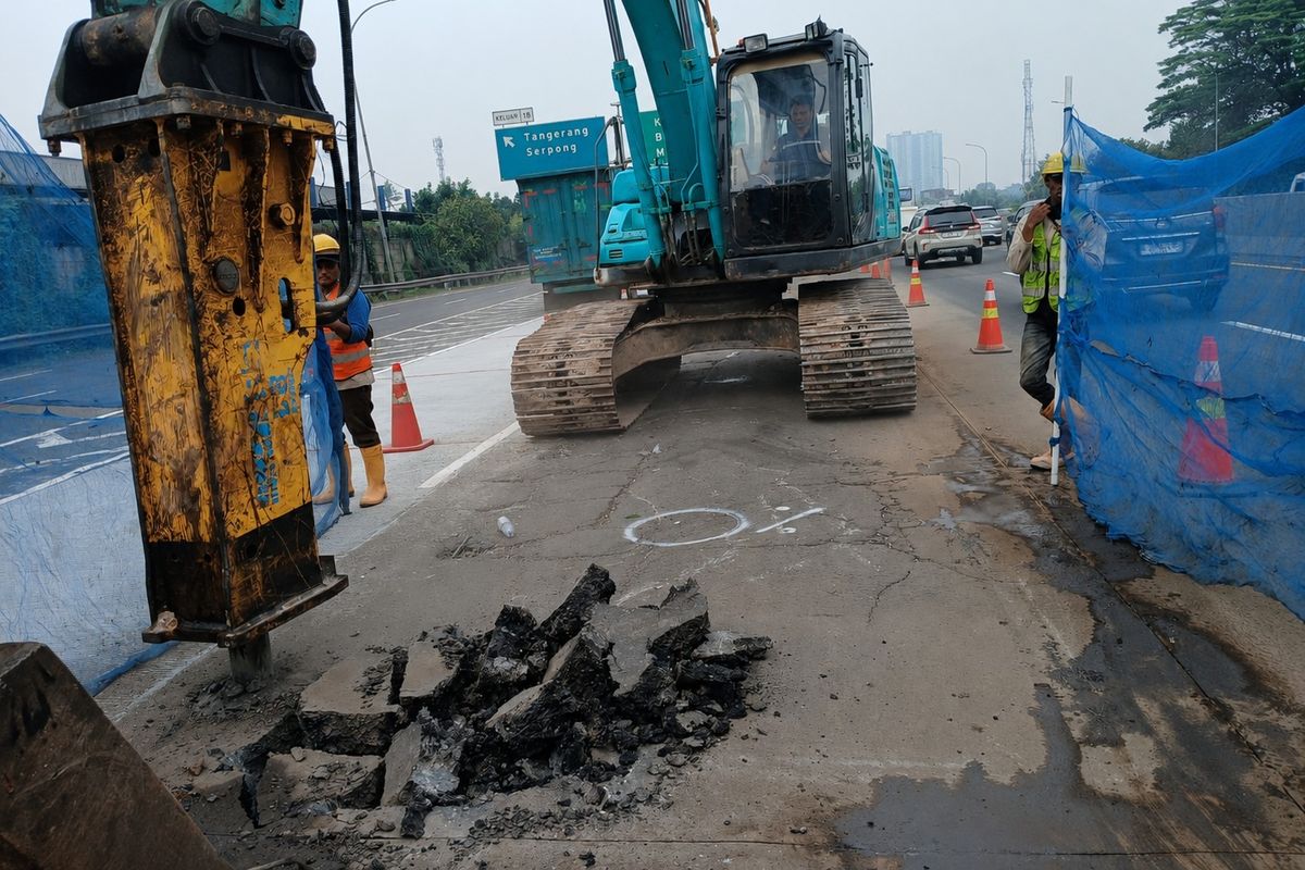 Arus Lalu Lintas Tol Jakarta–Tangerang Berpotensi Terganggu akibat Penutupan Lajur